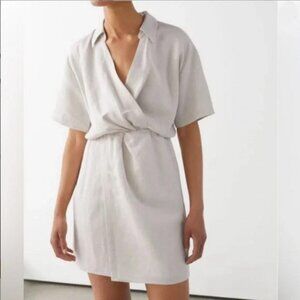& Other Stories Linen Blend Twist Knot Dress size 6 US